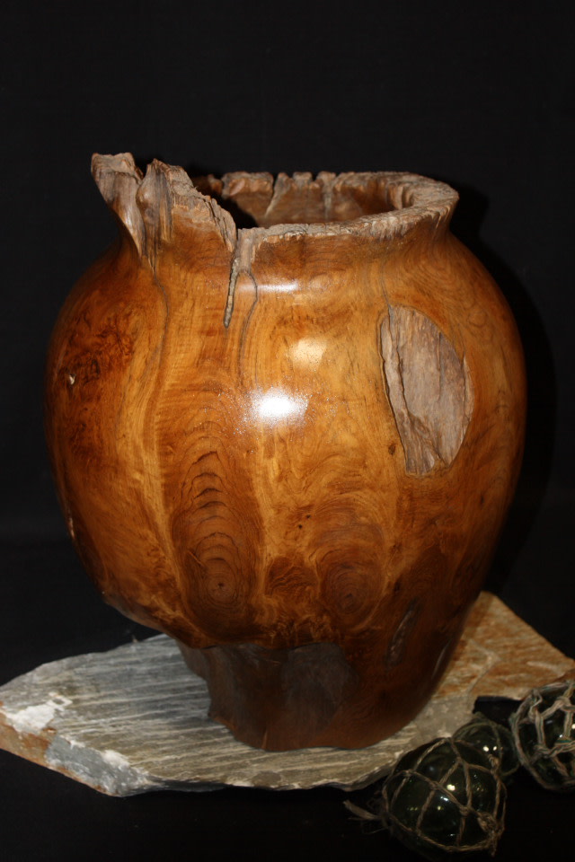 Wooden Teak Root Jar 20" X 15" - Architectural Home Decor 3 Wooden Teak Root Jar 20" X 15" - Architectural Home Decor 3